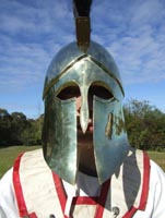 Student dressed as a Greece Hopilite