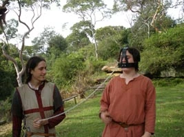 Student in scold's bridle